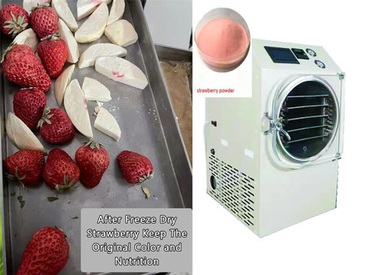 เครื่องแห้งอาหารแบบฟรีสโครงการบ้านที่ควบคุมโดย PLC 6Kg 10Kg ขนาดกลาง