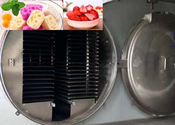 เครื่องเป่าแห้งแบบแช่แข็งอุตสาหกรรมความจุสูง 1000kg/ชุด ระดับความว่าง 13Pa