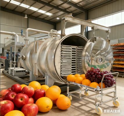 เครื่องอบแห้งแบบแช่เยือกแข็งขนาด 200 กก. สำหรับอุตสาหกรรม: ความจุสูง ระดับเชิงพาณิชย์ สำหรับการผลิตอาหารและเภสัชภัณฑ์จำนวนมาก