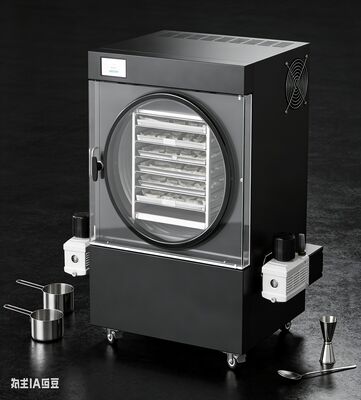 เครื่องอบแห้งแบบแช่เยือกแข็งในครัวเรือนที่รวดเร็วและเชื่อถือได้ เหมาะสำหรับการอบแห้งเนื้อสัตว์ ผัก และสมุนไพรด้วยระบบสุญญากาศ