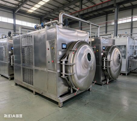 เพิ่มขนาดการผลิต เพิ่มกําไรสูงสุด! เครื่องซักแห้งแบบแช่แข็งอุตสาหกรรม 200 กิโลกรัม พร้อมระบบควบคุม PLC ระบบสุขอนามัย CIP และการทํางานหนักต่อเนื่อง 24 / 7