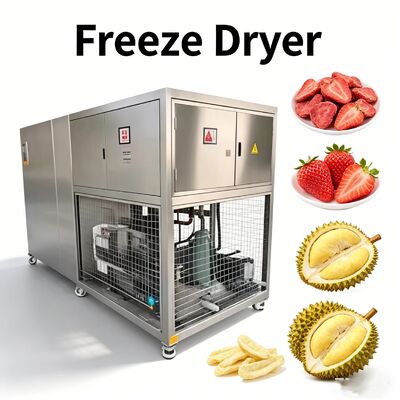 Air Cooled Food Vacuum Freeze Dryer Featuring 380V 50HZ 3PH Voltage and 35KW Installation Power Ideal for Preserving Food Shelf Life