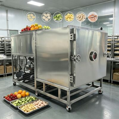 1600Kg Vegetable freeze dryer with Power Supply 240V380V3PH designed to maintain vegetable nutrients during freeze drying