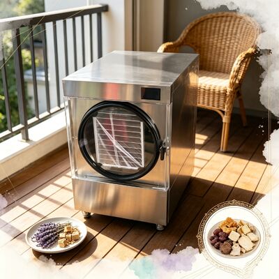 3600W เครื่องแห้งแบบต้มแข็งในบ้าน ความจุ 20 ถึง 25 กิโลกรัม ขนาด 1100 1000 1180 มิลลิเมตร เหมาะสําหรับการแปรรูปอาหารในบ้านและขนาดเล็ก
