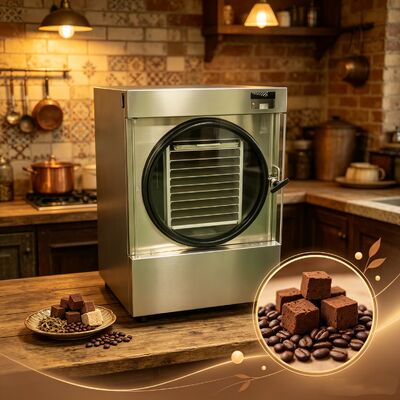 LCD Display Home Freeze Dryer SUS304 เปลือกสแตนเลส ให้การรักษาอาหารอย่างมีประสิทธิภาพและอายุการใช้งานยาวนาน
