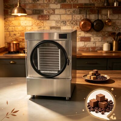 SUS304 สแตนเลส Home Freeze Dryer เครื่องทำความร้อนไฟฟ้า 3600W ออกแบบมาเพื่อมอบผลลัพธ์การทำแห้งแบบแช่แข็งที่สม่ำเสมอ