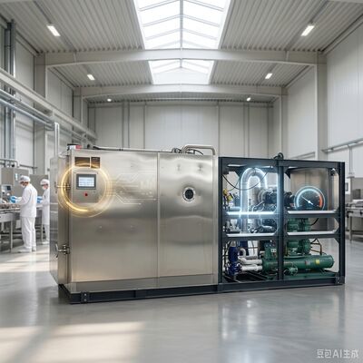 อุตสาหกรรม Vakuum Freeze Dryer Lyophilizer เครื่องปิดถังน้ํา